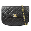Secondhand Chanel Vintage Round Flap Bag Quilted