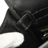 Secondhand Hermes Kelly Handbag Black Box Calf with Gold Hardware