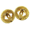 Secondhand Chanel CC Button Clip-On Earrings