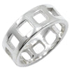 Secondhand Gucci Open Square Ring Silver 925