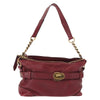 Secondhand Burberry Shoulder Bag Red Leather Bags