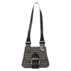 Fendi Buckle Flap Shoulder Bag Zucchino canvas