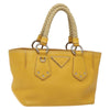 Secondhand Prada Braided Handle Open Tote Vitello Daino
