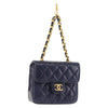 Secondhand Chanel Square Classic Single Flap Top Handle Bag Quilted