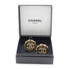Secondhand Chanel Vintage Round CC Clip-On Earring