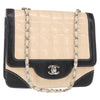 Chanel Vintage Chocolate Bar CC Flap Bag Patent leather
