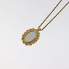 Secondhand Christian Dior Vintage Logo Round Pendant Necklace