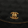 Secondhand Chanel Vintage Half Moon Chain Bag Quilted Satin with Braided Detail