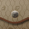Christian Dior Vintage Honeycomb Flap Crossbody Bag Canvas and Leather