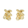 Secondhand Tiffany & Co. Cross Stitch Stud Earrings 18K Yellow