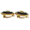Secondhand Chanel Vintage CC Round Button Clip-On Earrings