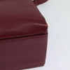 Secondhand Celine Circle logo Burgundy Leather Bags