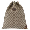 Gucci Drawstring Shoulder Bag GG Canvas with Leather
