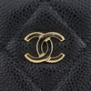 Secondhand Chanel CC Card Case Quilted Caviar