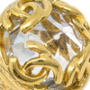Secondhand Chanel CC Round Earrings Metal and