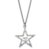 Secondhand Chanel Star CC Pendant Necklace Metal and Crystals