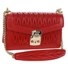 Secondhand Miu Miu Flap Lock Shoulder Bag Matelasse