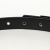 Secondhand Chanel Logo Belt Black Leather Accessories