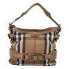 Secondhand Burberry Parsons Hobo House Check Canvas and