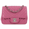 Secondhand Chanel Square Classic Single Flap Bag Chevron