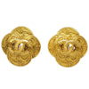 Secondhand Chanel Clover Round Clip-On Earrings