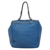 Secondhand Bottega Veneta Belted Zip Chain Tote Intrecciato Nappa with Snakeskin