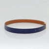 Secondhand Hermes Constance Belt Blue Leather Accessories