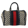 Gucci Vintage Web Boston Bag GG Canvas