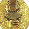 Chanel Vintage CC Button ovales Clip-On Earrings Gold-plated