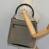 Gucci Vintage Bamboo Handle Tote Canvas