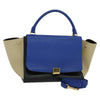 Secondhand Celine Trapeze Bag Blue Leather Bags