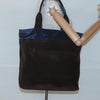 Salvatore Ferragamo Convertible Front Zip Pocket Tote Suede