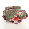 Secondhand Gucci Buckle Backpack Blooms Print GG