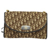 Christian Dior Vintage Flap Crossbody Bag Canvas