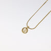 Secondhand Christian Dior CD Pendant Necklace Gold-plated