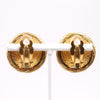 Secondhand Chanel Vintage CC Round Clip-On Earrings