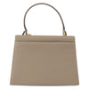 Salvatore Ferragamo Gancini Top Handle Flap Bag Leather