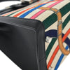 Hermes Kelly Handbag Cavalcadour Toile and Black Swift with Palladium Hardware