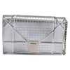 Secondhand Christian Dior Diorama Wallet on Chain Metallic Distressed