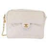 Secondhand Chanel Vintage Front Pocket Camera Shoulder Bag Quilted Caviar