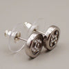 Secondhand Chanel Vintage Round CC Clip-On Earrings