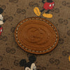 Gucci Disney Mickey Mouse Round Shoulder Bag Printed Mini GG Coated Canvas