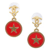 Secondhand Chanel CC Star Dangle Earrings Metal with