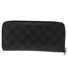 Secondhand Louis Vuitton Zippy wallet vertical Damier Graphite
