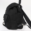 Prada Vela Double Front Pocket Backpack Tessuto with Saffiano Leather