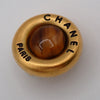 Secondhand Chanel Vintage Round CC Button Clip-On Earrings Metal and