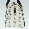 Secondhand MCM Visetos logogramme Handbag Canvas and