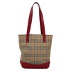 Secondhand Burberry Nova Check Tote canvas check pattern