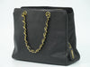 Secondhand Chanel Vintage Logo Chain Tote Caviar