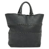 Secondhand Bottega Veneta Shopping Tote Leather with Intrecciato Detail